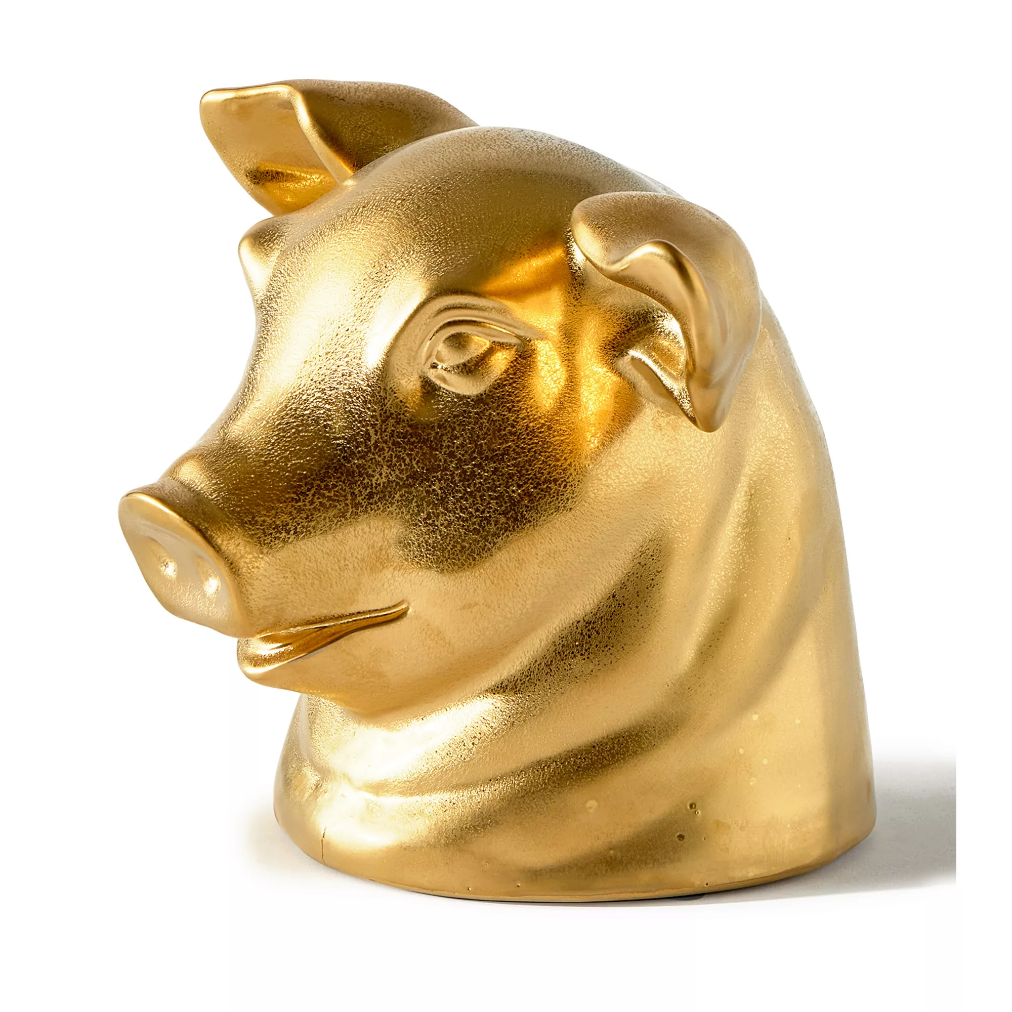 pols potten - Don't Eat Me, Save Me Pig Spardose - gold/LxBxH 26x32,5x27cm günstig online kaufen
