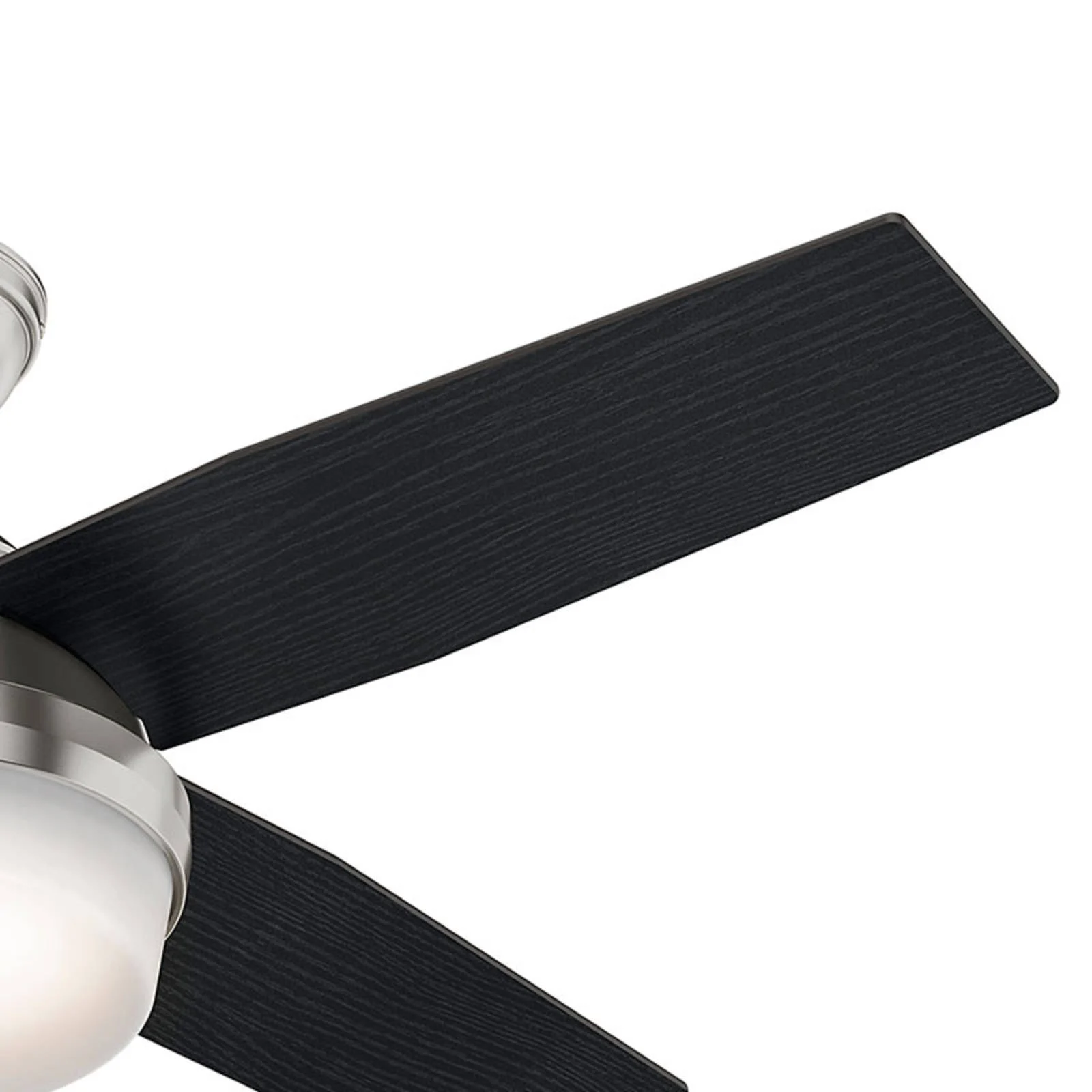 Hunter Ventilator mit Licht Dante, schwarz/braun, leise, E27 günstig online kaufen