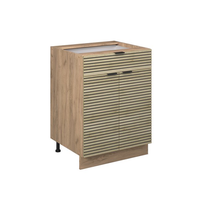 Vicco Unterschrank Fame-Line, Eiche Paneel/Goldkraft Eiche, 60 cm mit Schub günstig online kaufen