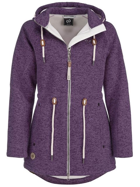 Dry Fashion Wollmantel Damen Fleece-Mantel St. Peter-Ording - Wärmende Flee günstig online kaufen