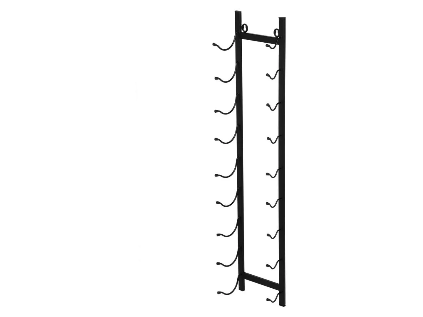 Weinregal für 9 Flaschen - Metall - B 19 x H 92 cm - Schwarz - ROUTAL günstig online kaufen