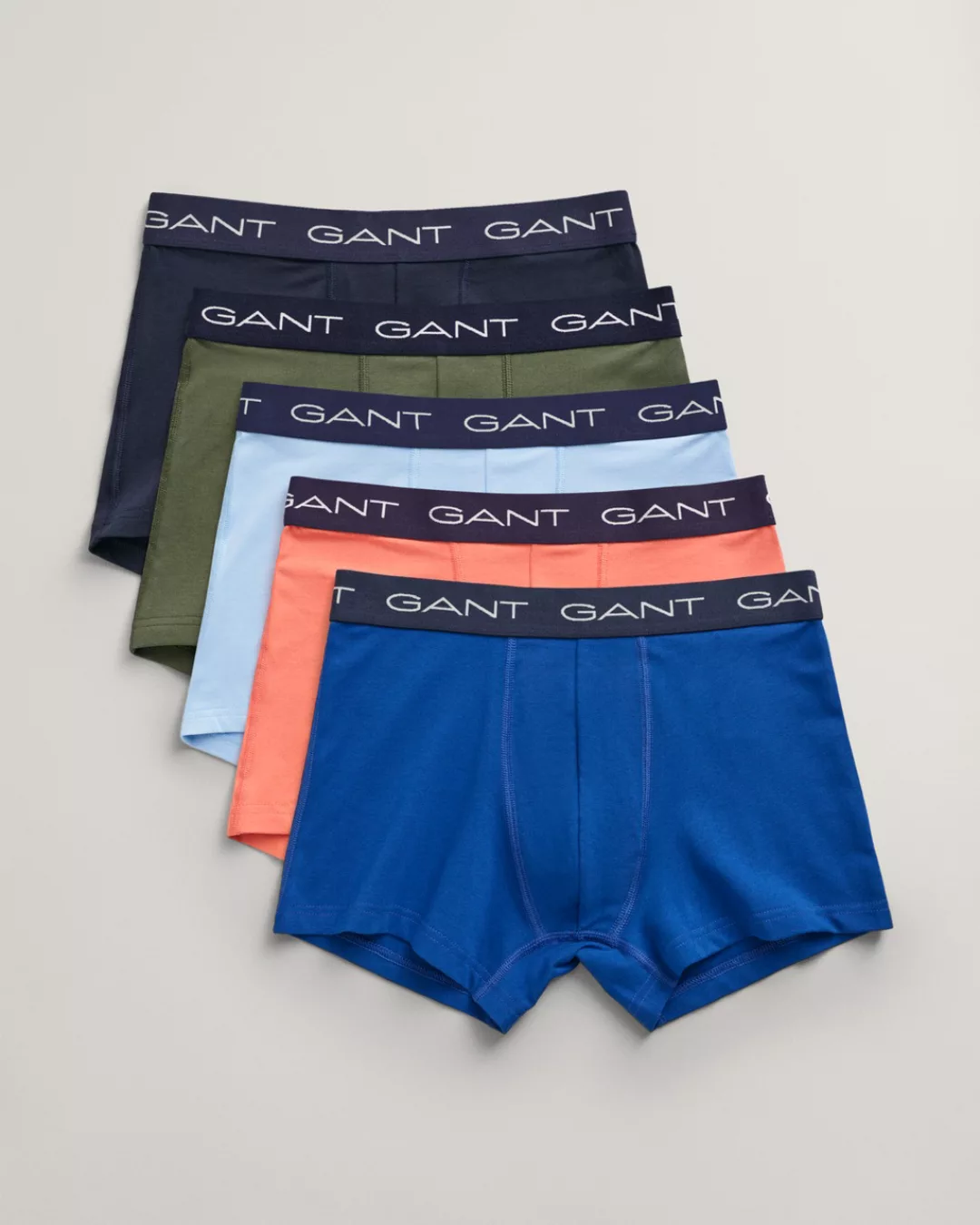 Gant Boxershorts "TRUNK 5-PACK", (Packung, 5 St., 5), mit elastischem GANT- günstig online kaufen