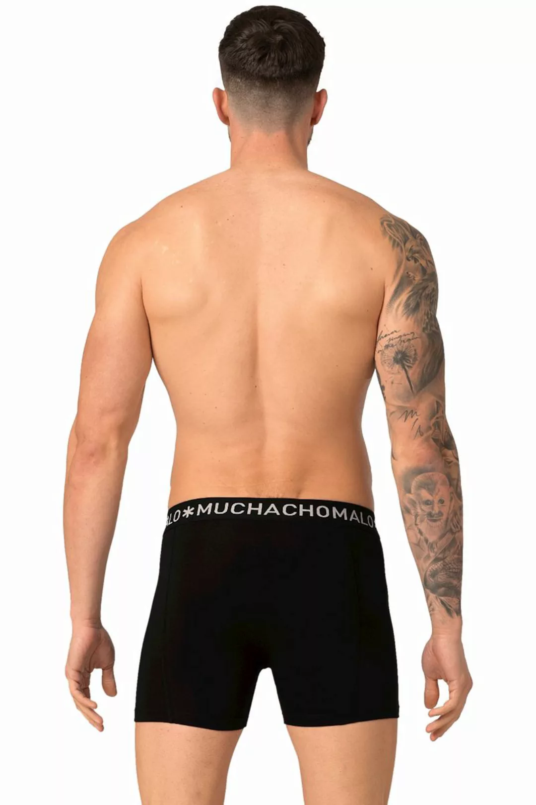 Muchachomalo Boxershorts Microfiber 2er-Pack Schwarz Navy - Größe M günstig online kaufen