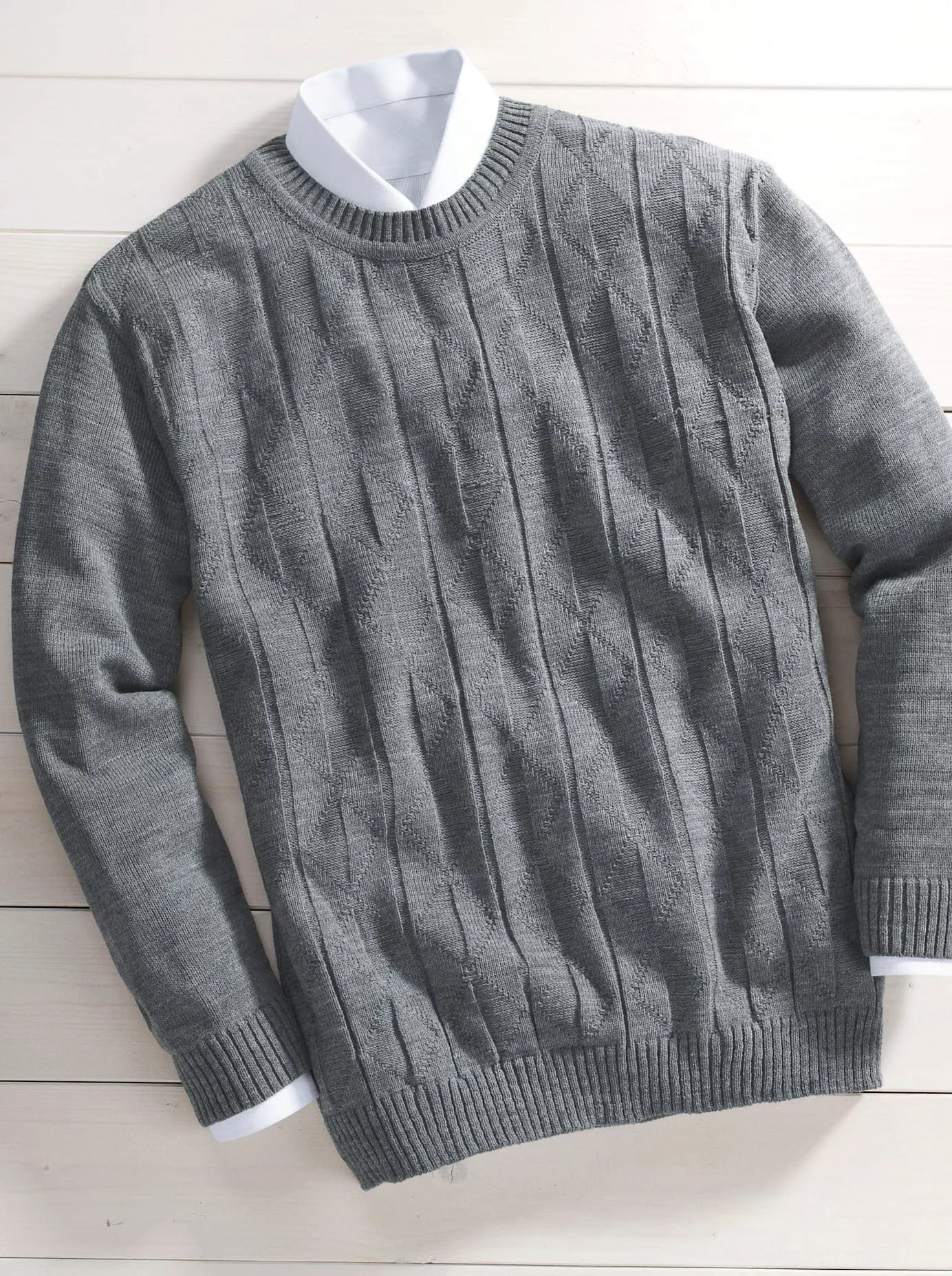 Classic Rundhalspullover "Pullover" günstig online kaufen