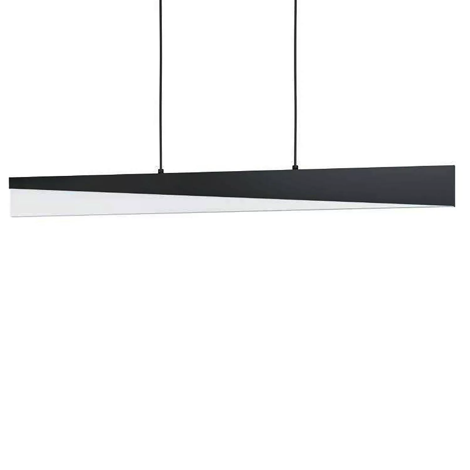 Eglo LED-Pendelleuchte Isidro 110 cm x 6 cm x 79,5 cm Schwarz Satiniert günstig online kaufen