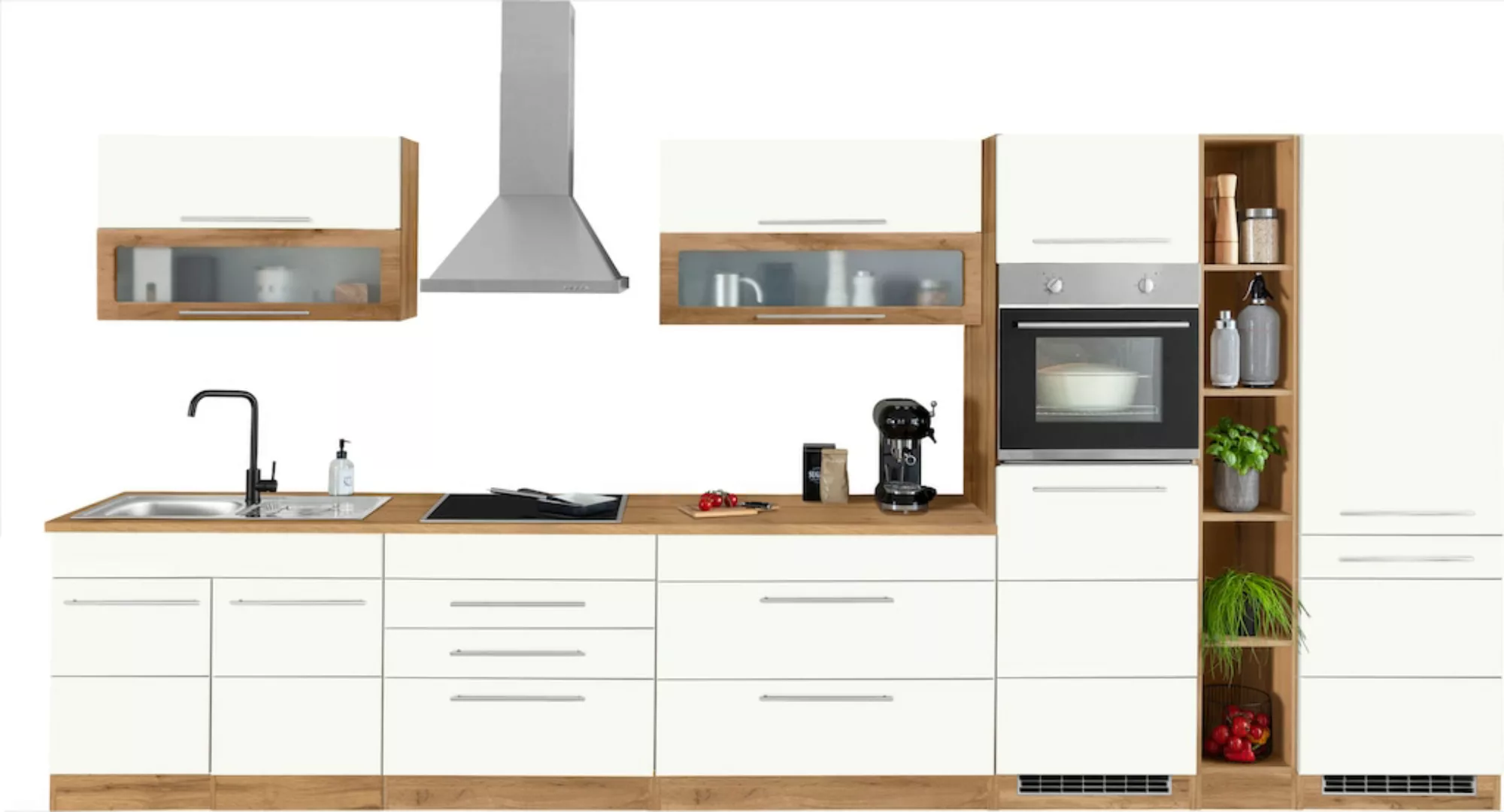 KOCHSTATION Küchenzeile "KS-Wien", Breite 430 cm, wahlweise mit E-Geräten u günstig online kaufen