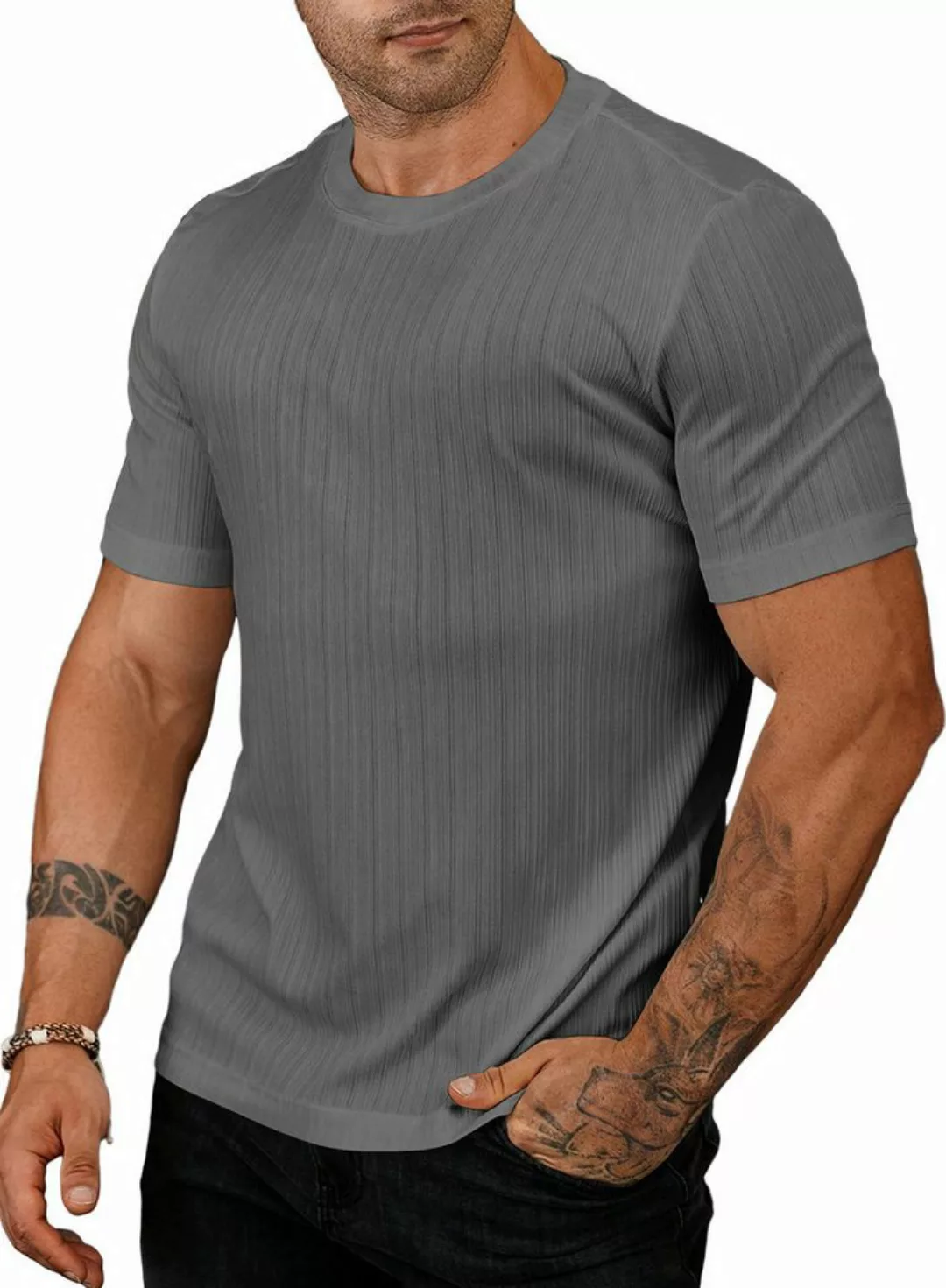 JMIERR Muscleshirt T-Shirts für Herren Hemd Herren Kurzarm Sport Tshirts He günstig online kaufen