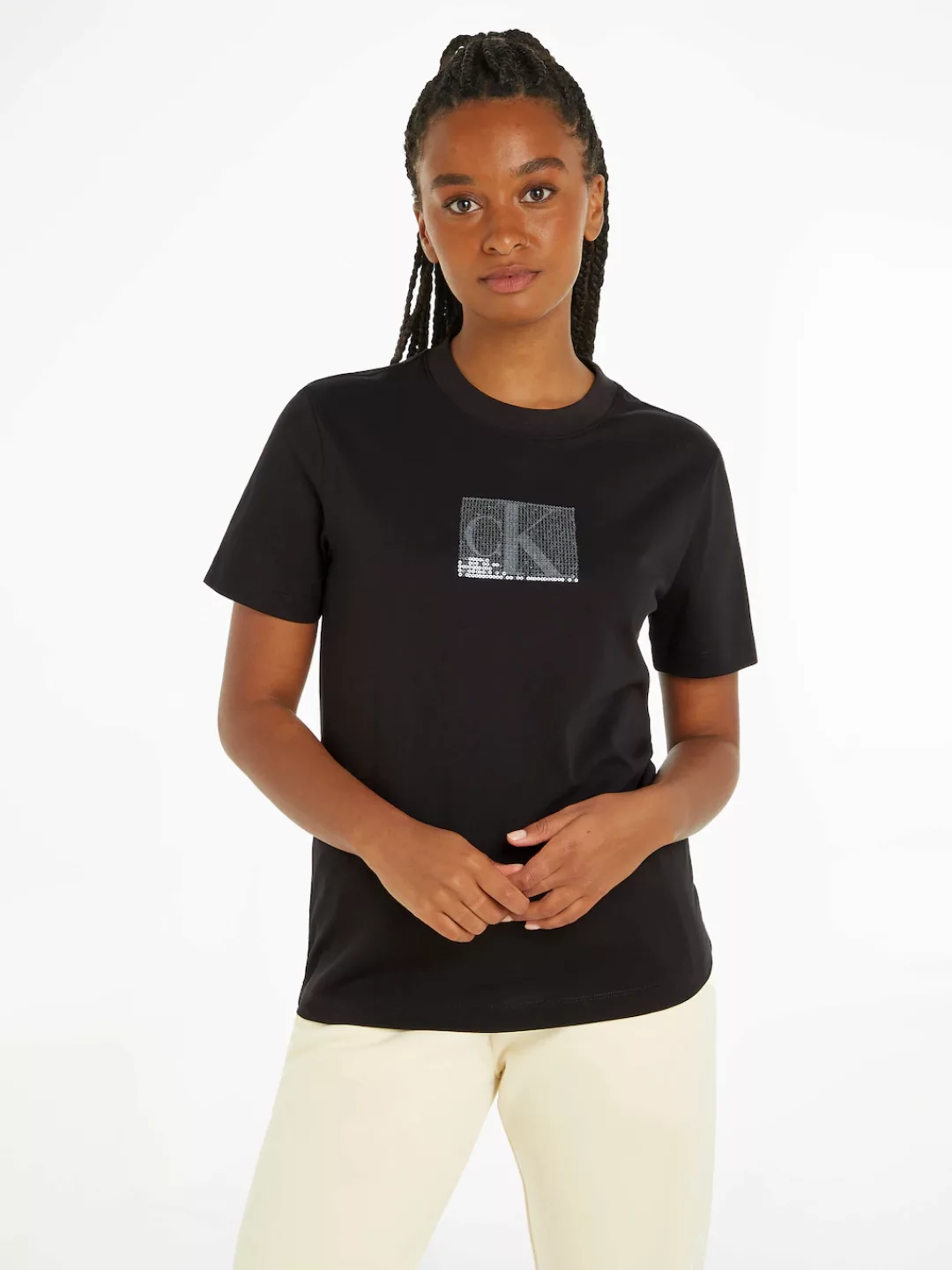 Calvin Klein Jeans T-Shirt "SEQUIN SLIM TEE" günstig online kaufen