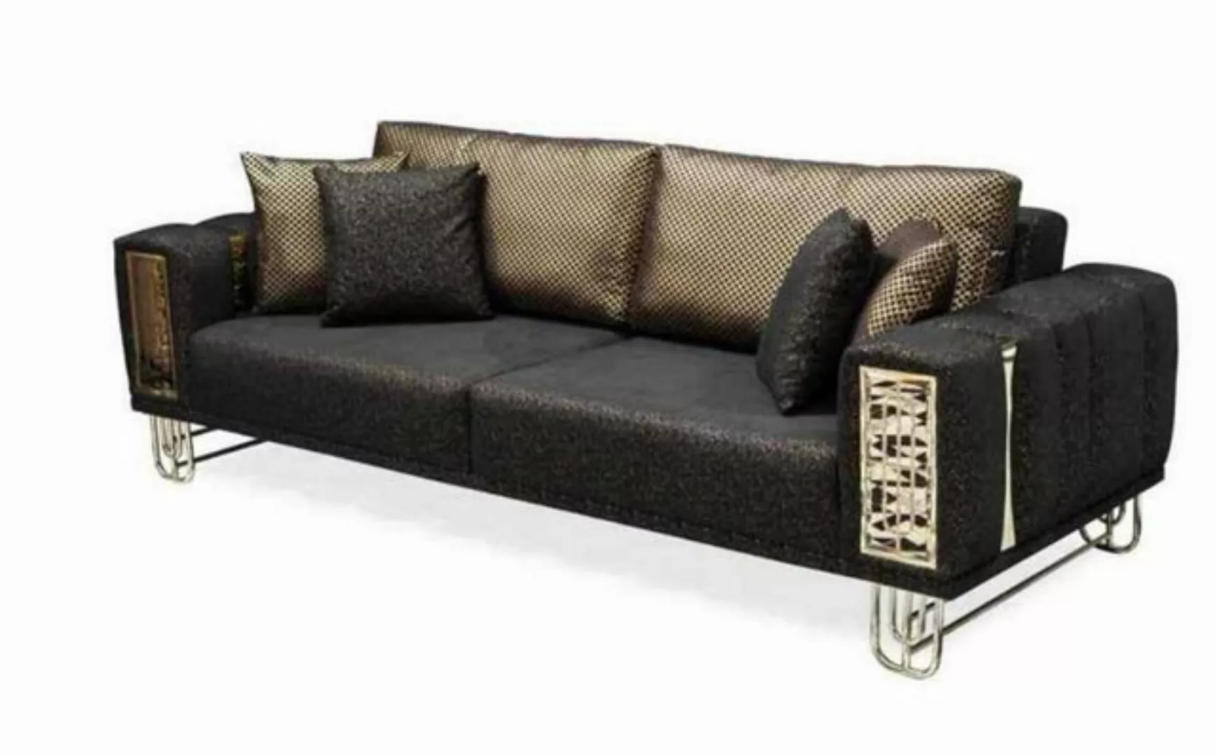JVmoebel Sofa Sofa 3 Sitzer Design Sofas Couchen Sofa 3 Sitzer Textil Moder günstig online kaufen