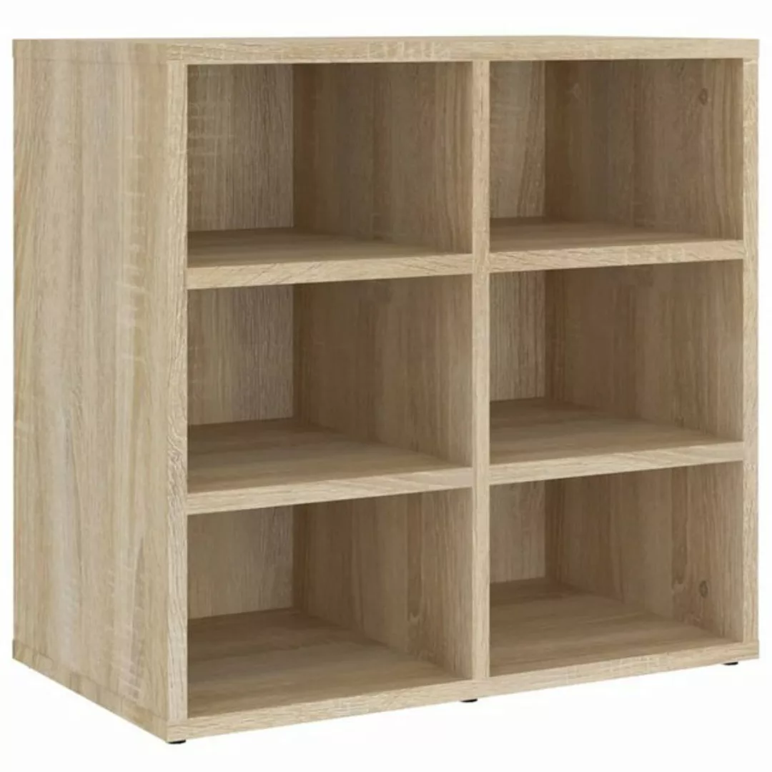 vidaXL Fächerschrank Schuhregal Sonoma-Eiche 52,5x30x50 cm (1-St) günstig online kaufen