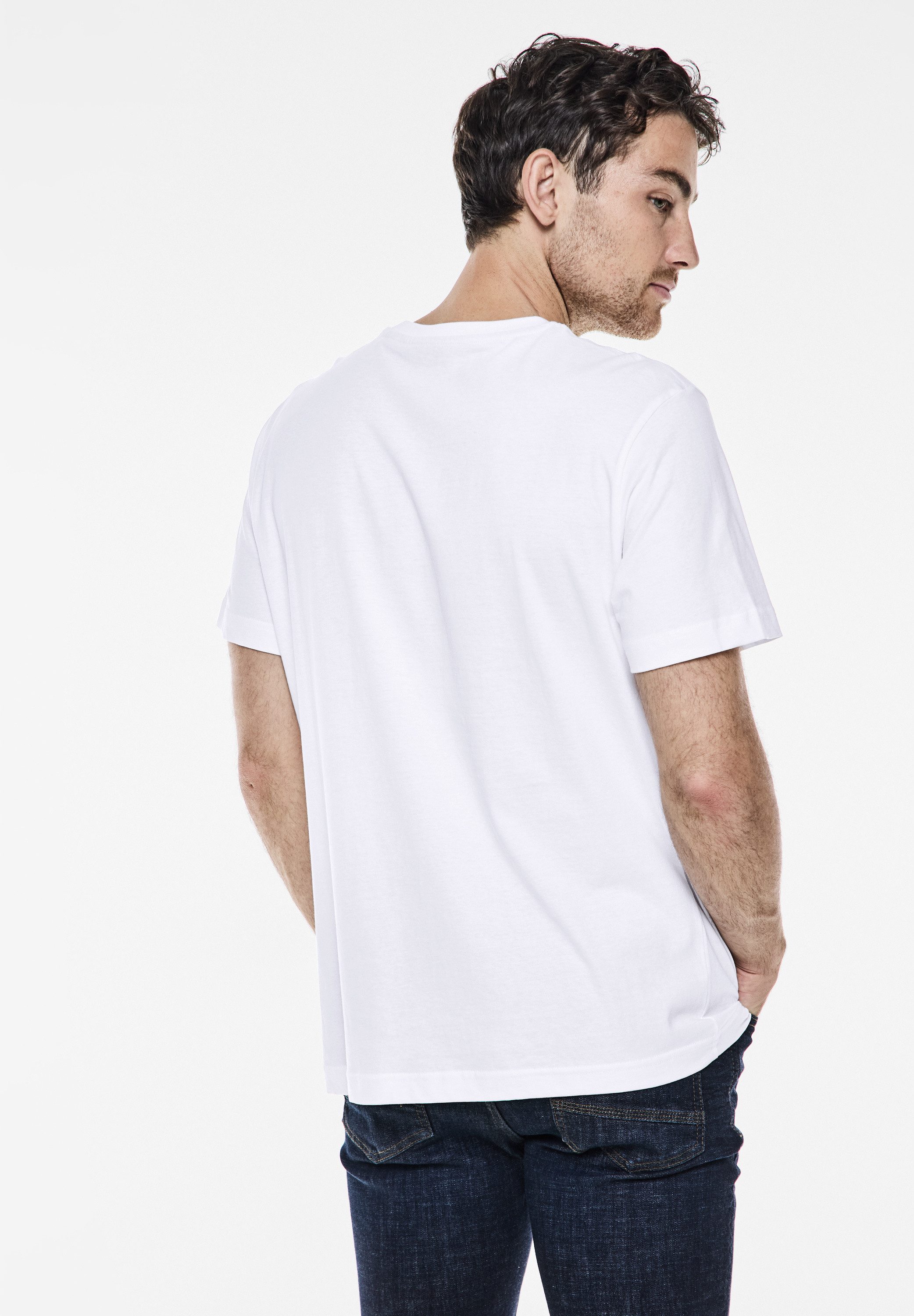 STREET ONE MEN T-Shirt aus reiner günstig online kaufen