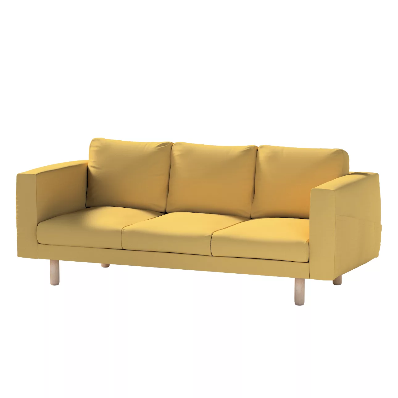 Bezug für Norsborg 3-Sitzer Sofa, chiffongelb, Norsborg 3-Sitzer Sofabezug, günstig online kaufen