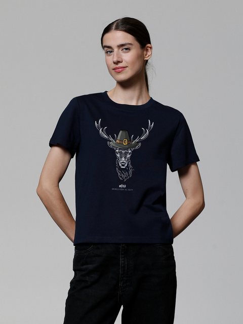 wat? Apparel T-Shirt [#afts] Hirsch günstig online kaufen