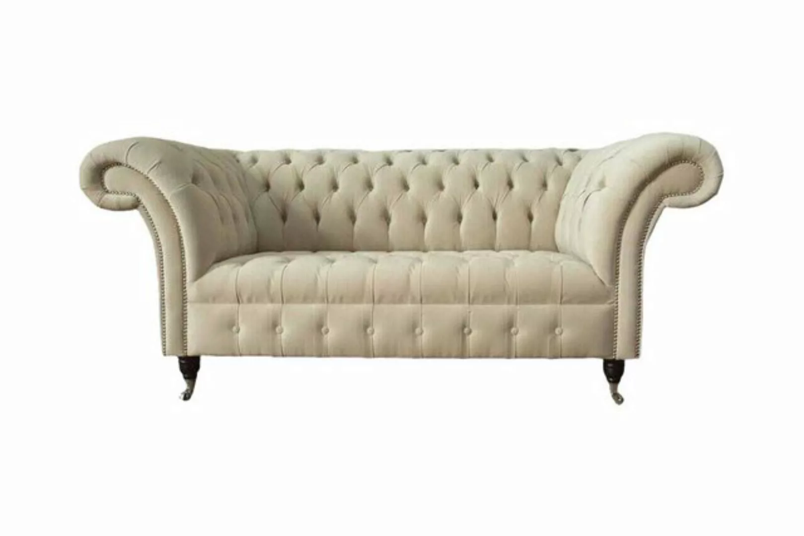JVmoebel Sofa Zweisitzer Couch Polster Sofa 2 Sitz Textil Stoff Luxus Chest günstig online kaufen