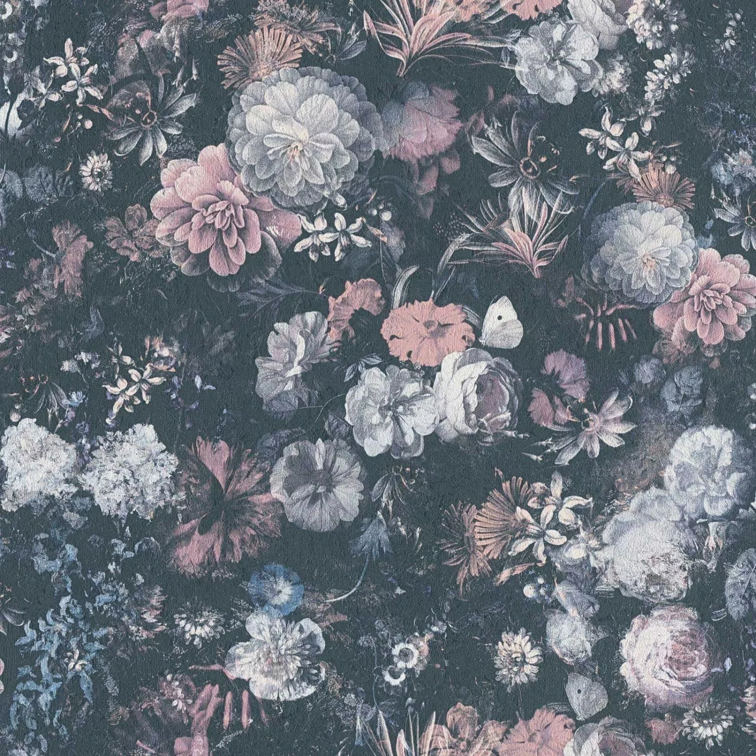 Bricoflor Nostalgische Tapete mit Blumen Vintage Vliestapete Englisch mit P günstig online kaufen