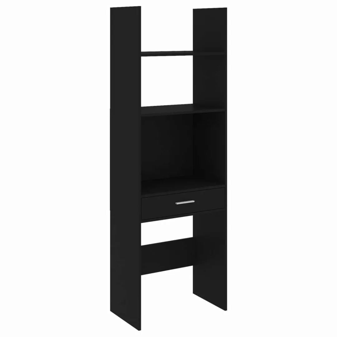 Bücherregal Schwarz 60x35x180 Cm Spanplatte günstig online kaufen