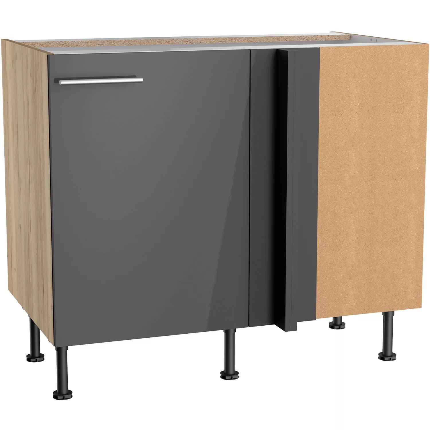 Optifit Eck-U-schrank f. Geschirrsp. Jonte984 100/65x87x58,4 cm Anthr. Wild günstig online kaufen