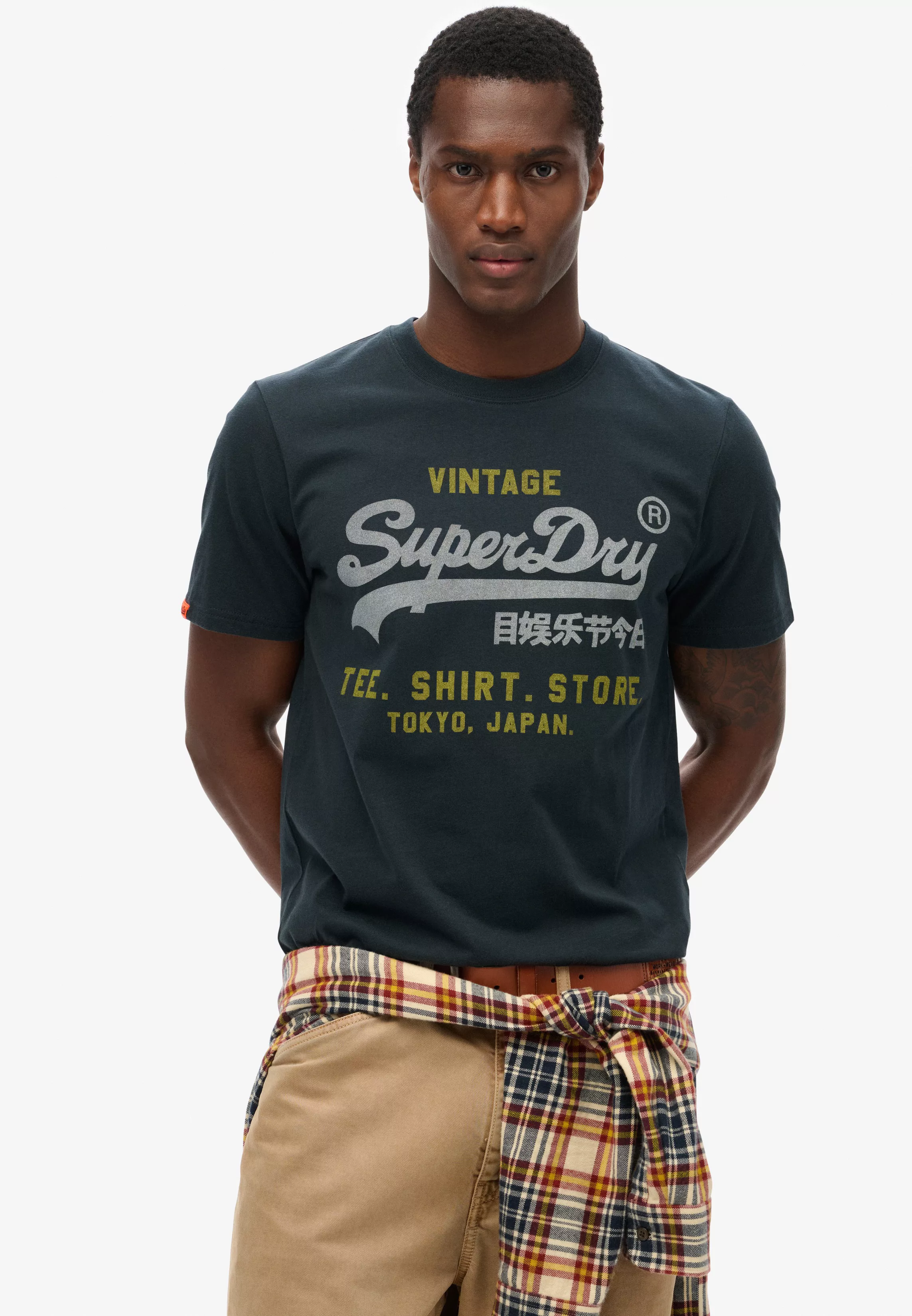 Superdry Rundhalsshirt "VL HERITAGE RELAXED TEE" günstig online kaufen