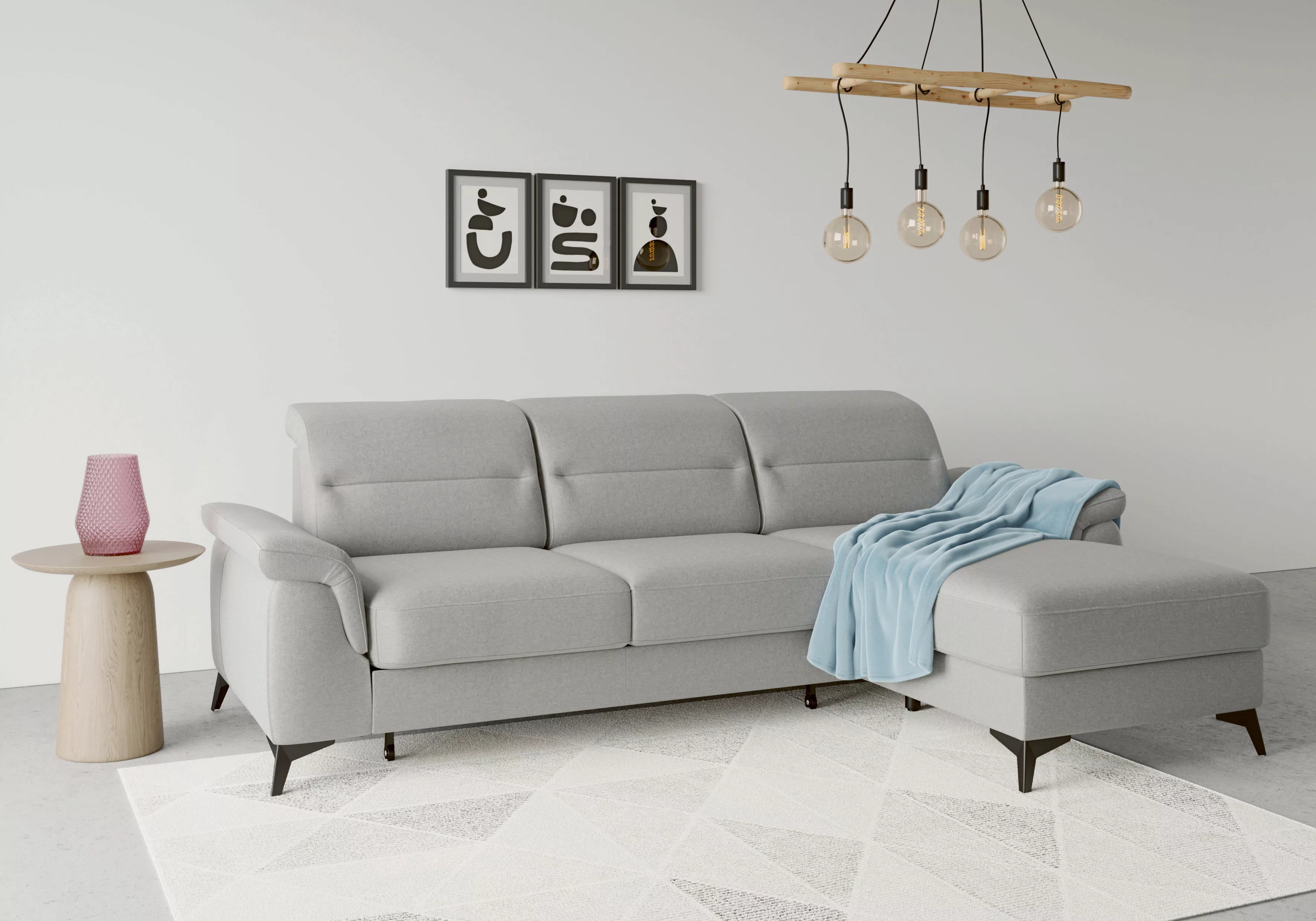 sit&more Ecksofa "Sinatra L-Form", mit Recamiere, optional mit Kopfteilvers günstig online kaufen