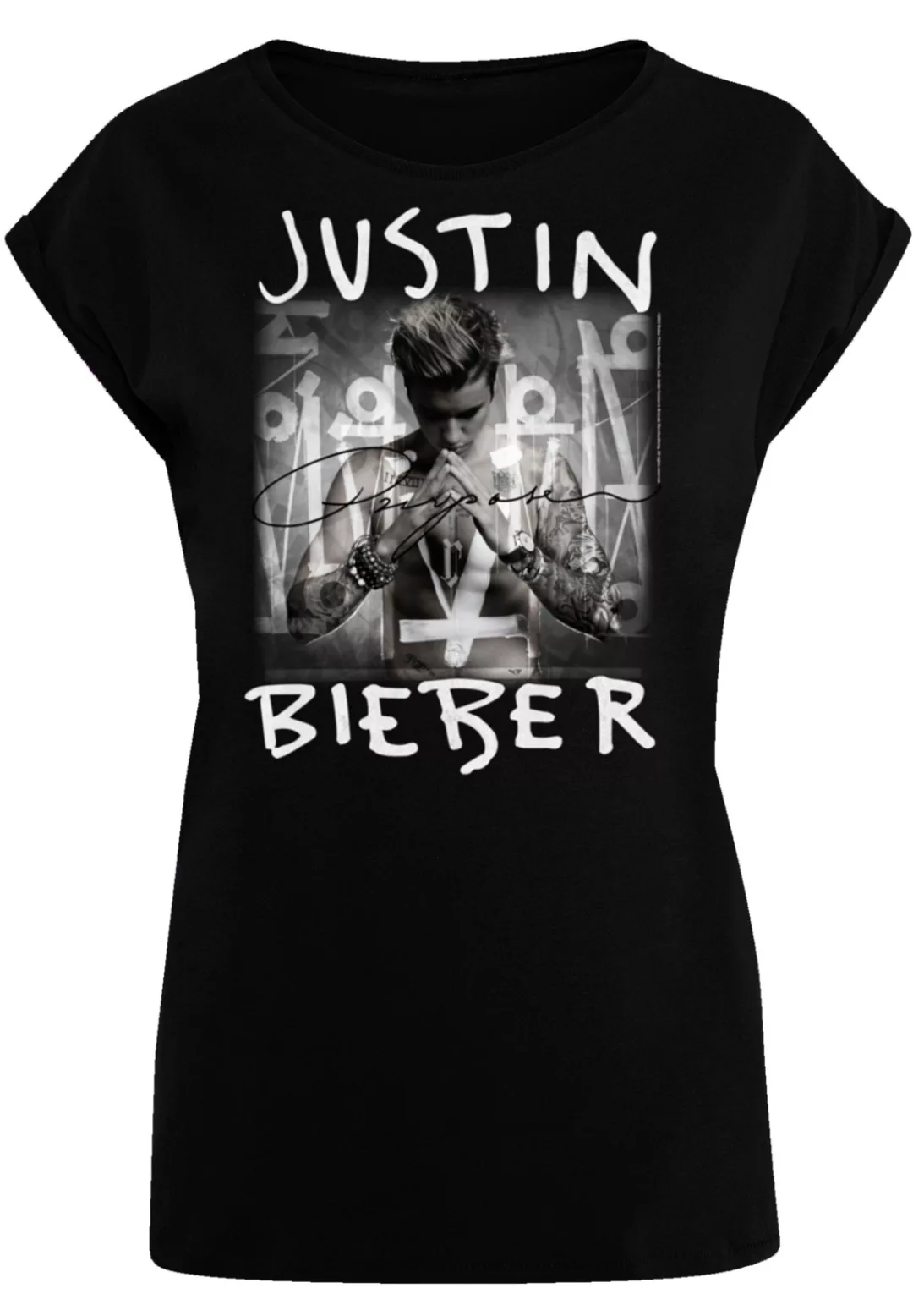 F4NT4STIC T-Shirt "Justin Bieber Purpose Album Cover", Premium Qualität, Mu günstig online kaufen