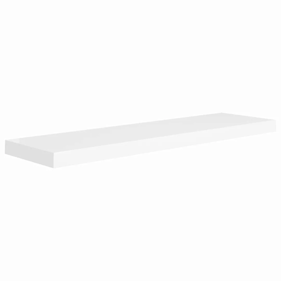 Schwebendes Wandregal Weiß 90x23,5x3,8 Cm Mdf günstig online kaufen