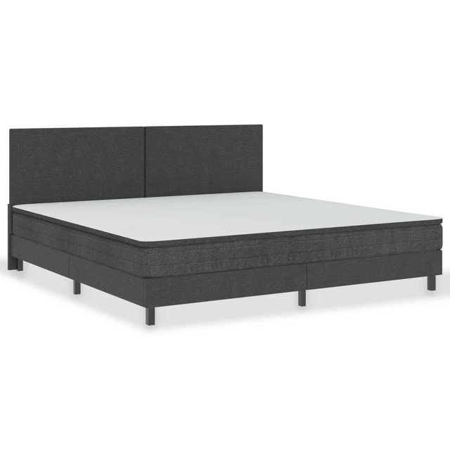 vidaXL Bettgestell Boxspring-Bettgestell Grau Stoff 200x200 cm Doppelbett B günstig online kaufen