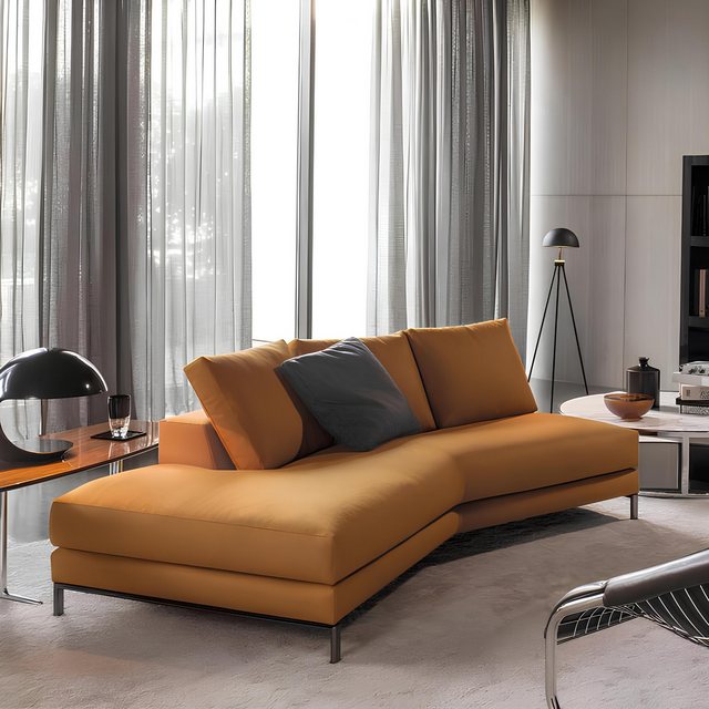 Xlmoebel Sofa Dreisitzer Polstersofa Design mit modernem Lederbezug für das günstig online kaufen