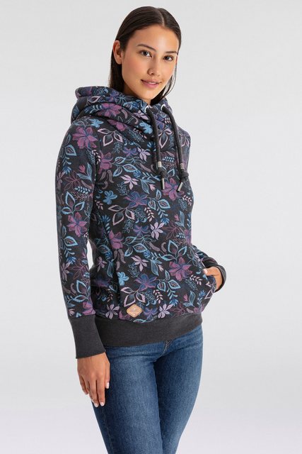 Ragwear Sweater GRIPY FLOWERS O Hoodie mit floralem All Over-Druck günstig online kaufen