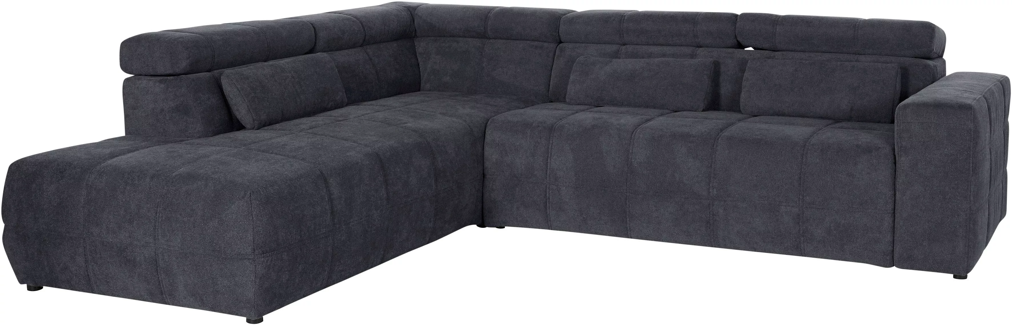 DOMO collection Ecksofa »Brandon L-Form, auch in Leder«, inklusive Kopfteil günstig online kaufen