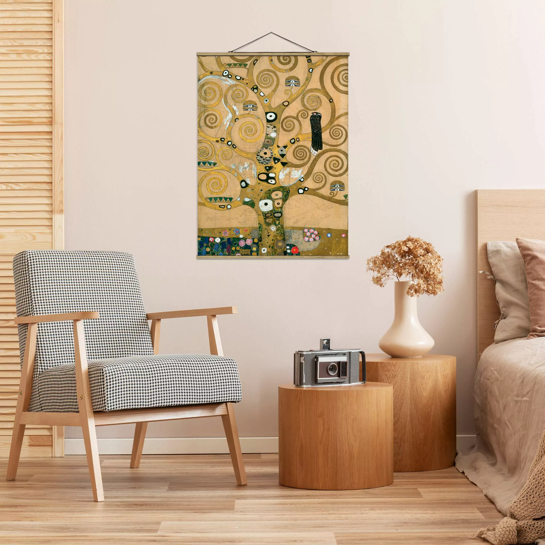 home24 Stoffbild  Gustav Klimt Der Lebensbaum günstig online kaufen
