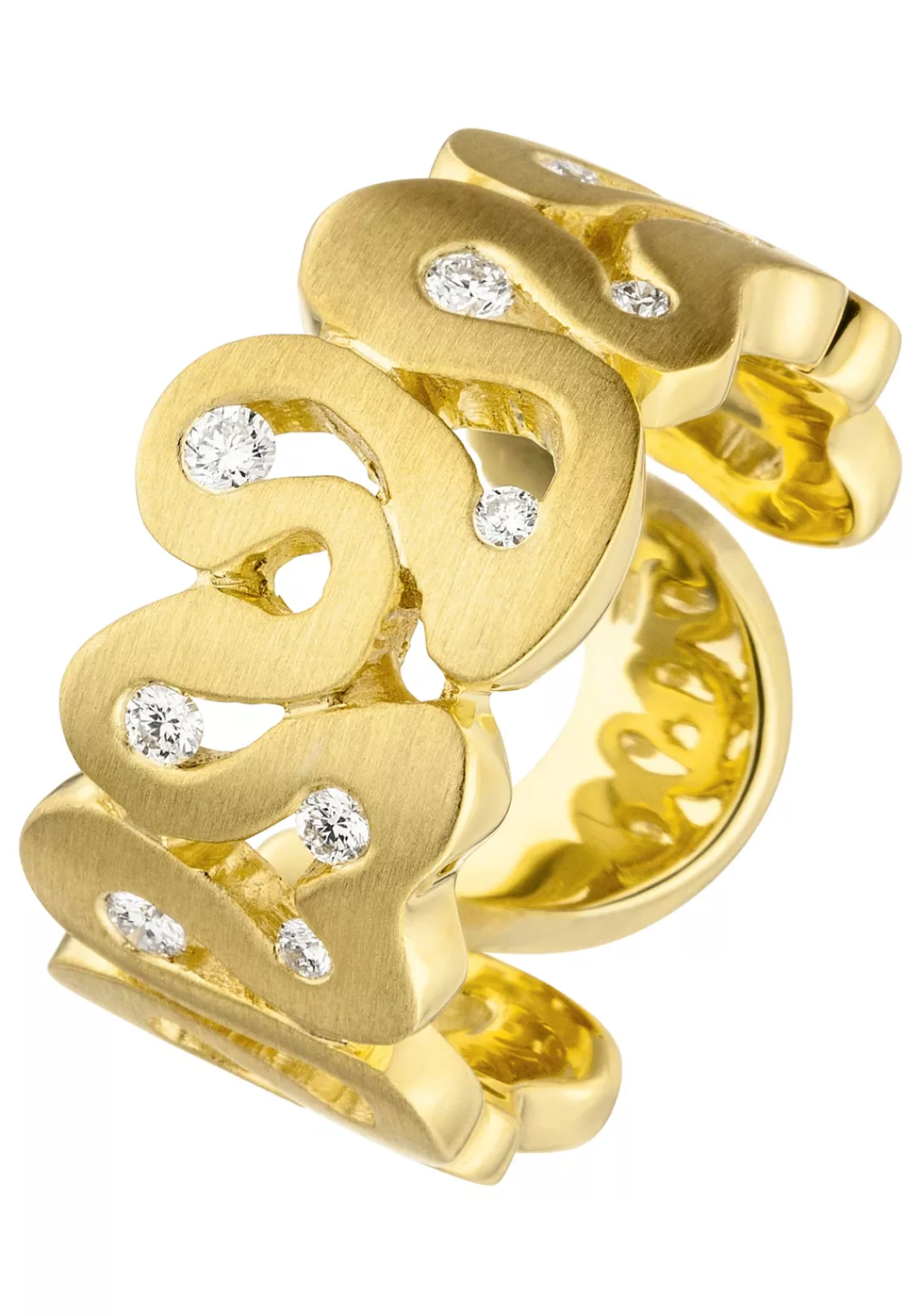 JOBO Diamantring, 585 Gold mit 10 Diamanten günstig online kaufen