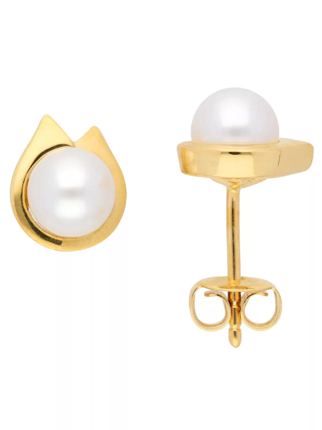 Adelia´s Paar Ohrhänger "333 Gold Ohrringe Ohrstecker Ø 5,9 mm", mit Süßwas günstig online kaufen