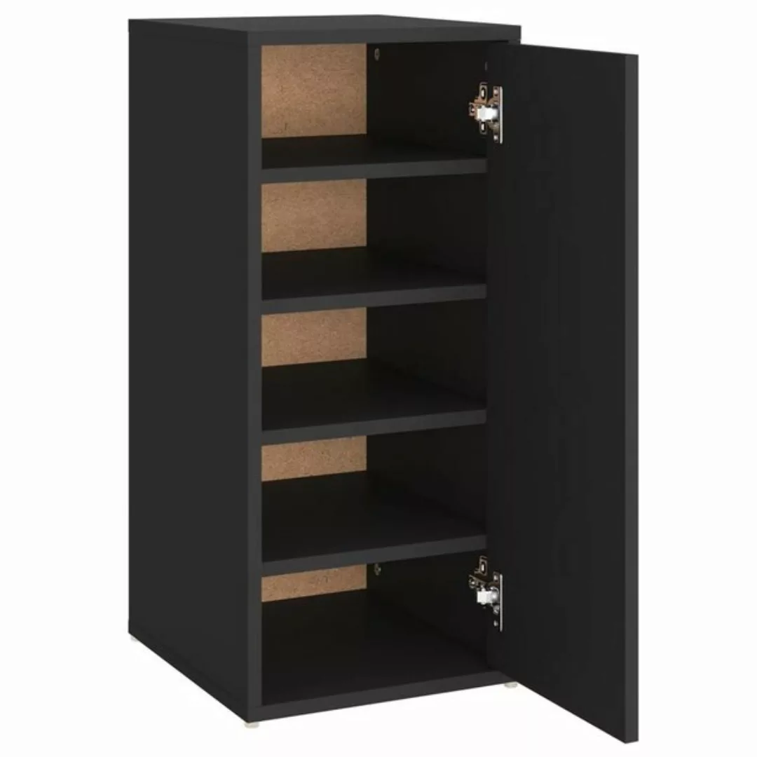 furnicato Hängeschuhschrank Schuhschrank Schwarz 32x35x70 cm Holzwerkstoff günstig online kaufen