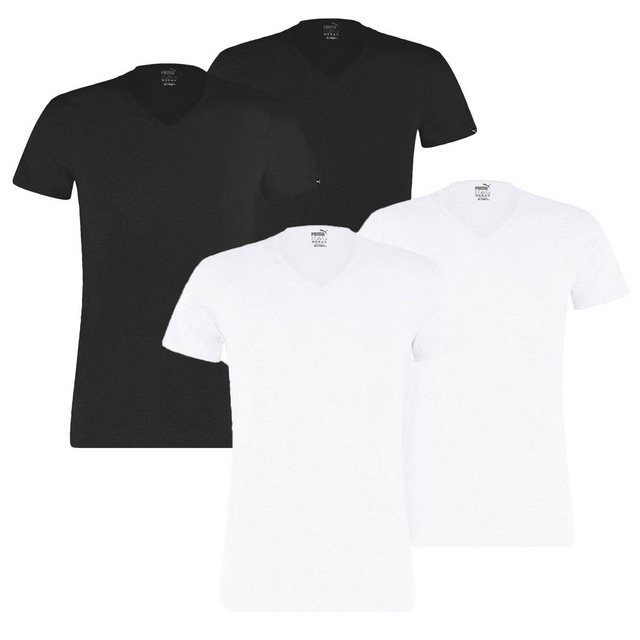 PUMA T-Shirt Basic mit Markenlabel am Ärmelrand günstig online kaufen