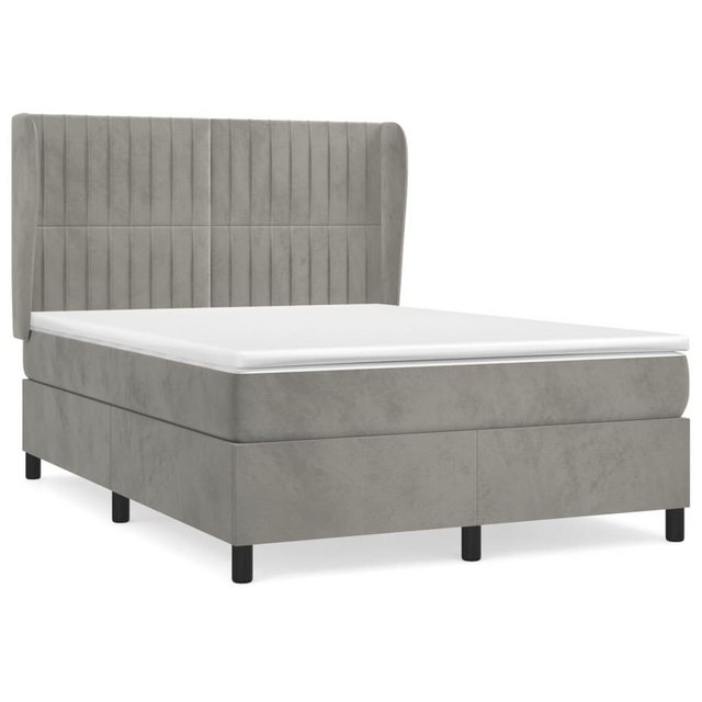 vidaXL Boxspringbett Bett Boxspringbett mit Matratze & Topper Samt versch. günstig online kaufen