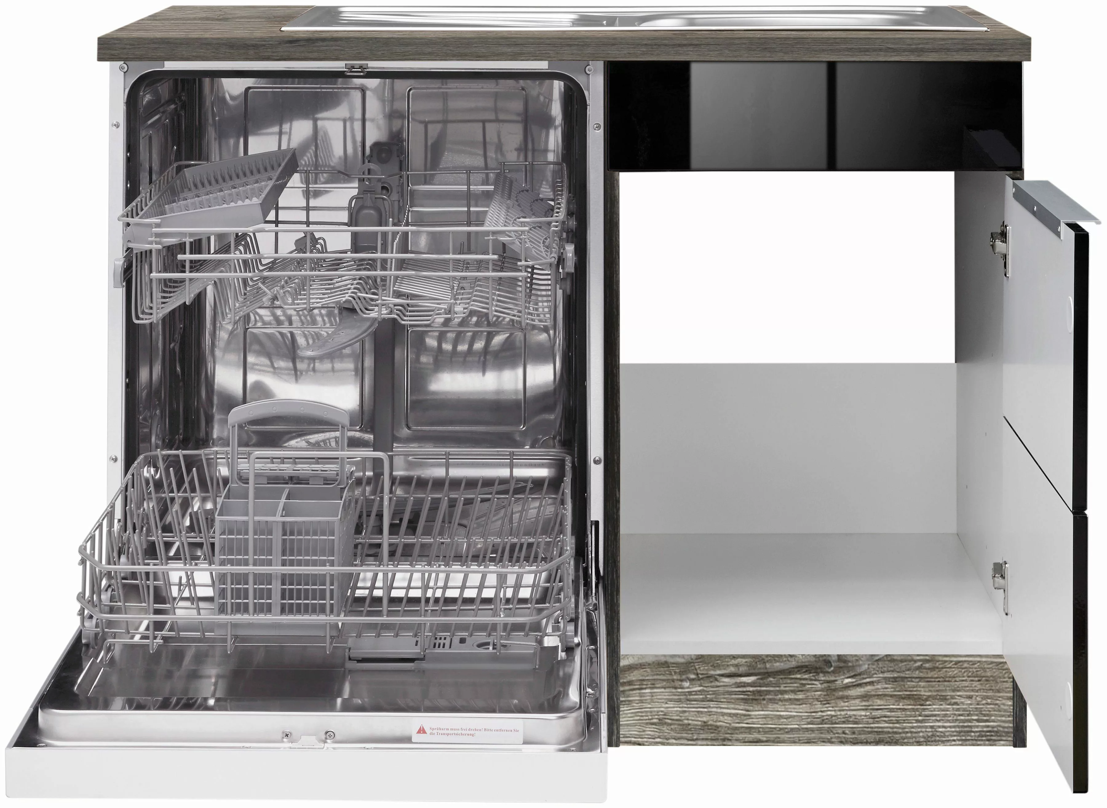 KOCHSTATION Spülenschrank "KS-Brindisi", 110 cm breit, inkl. Möbeltür für G günstig online kaufen