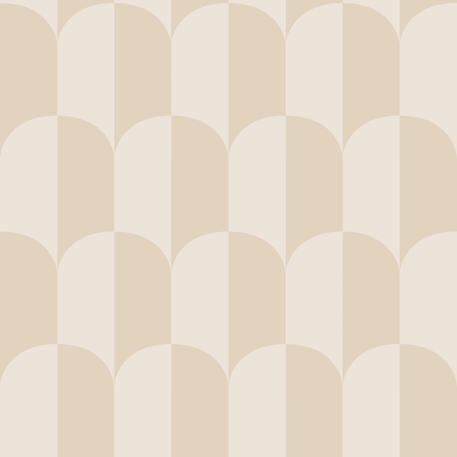 ESTAhome Tapete Art Decó Muster Beige und Sandbraun 50 X 900 Cm günstig online kaufen