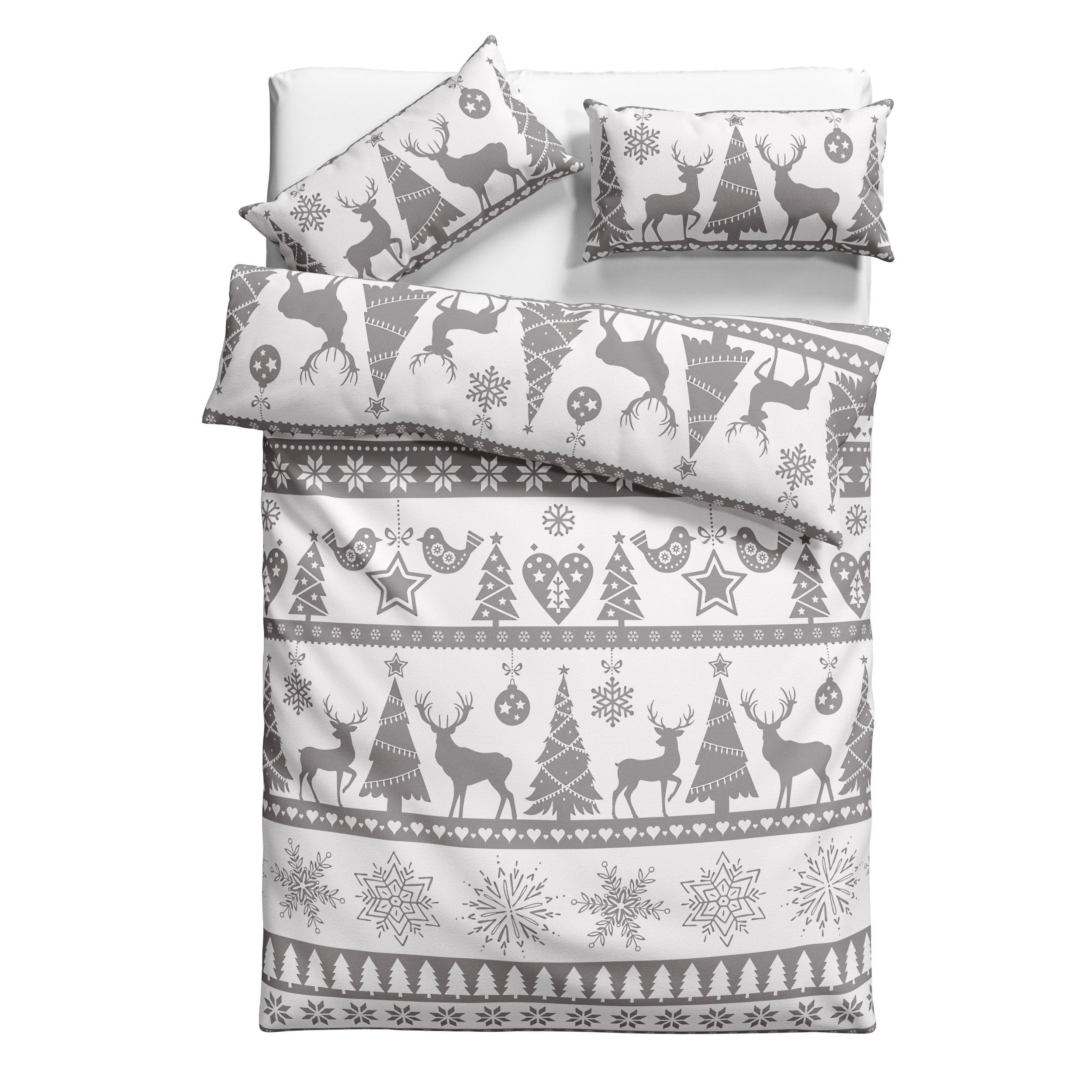 my home Bettwäsche »Sindbad«, (2 tlg.), aus 100% Baumwolle, Biber (Flannell günstig online kaufen