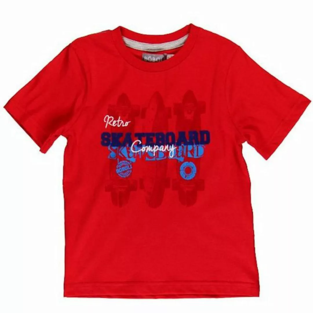 BÒBOLI T-Shirt BÒBOLI T-Shirt mit Skateboard Motiv paprikarot (1-tlg) günstig online kaufen