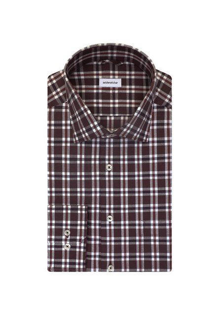 seidensticker Flanellhemd Regular Regular Langarm Button-Down-Kragen Karo günstig online kaufen