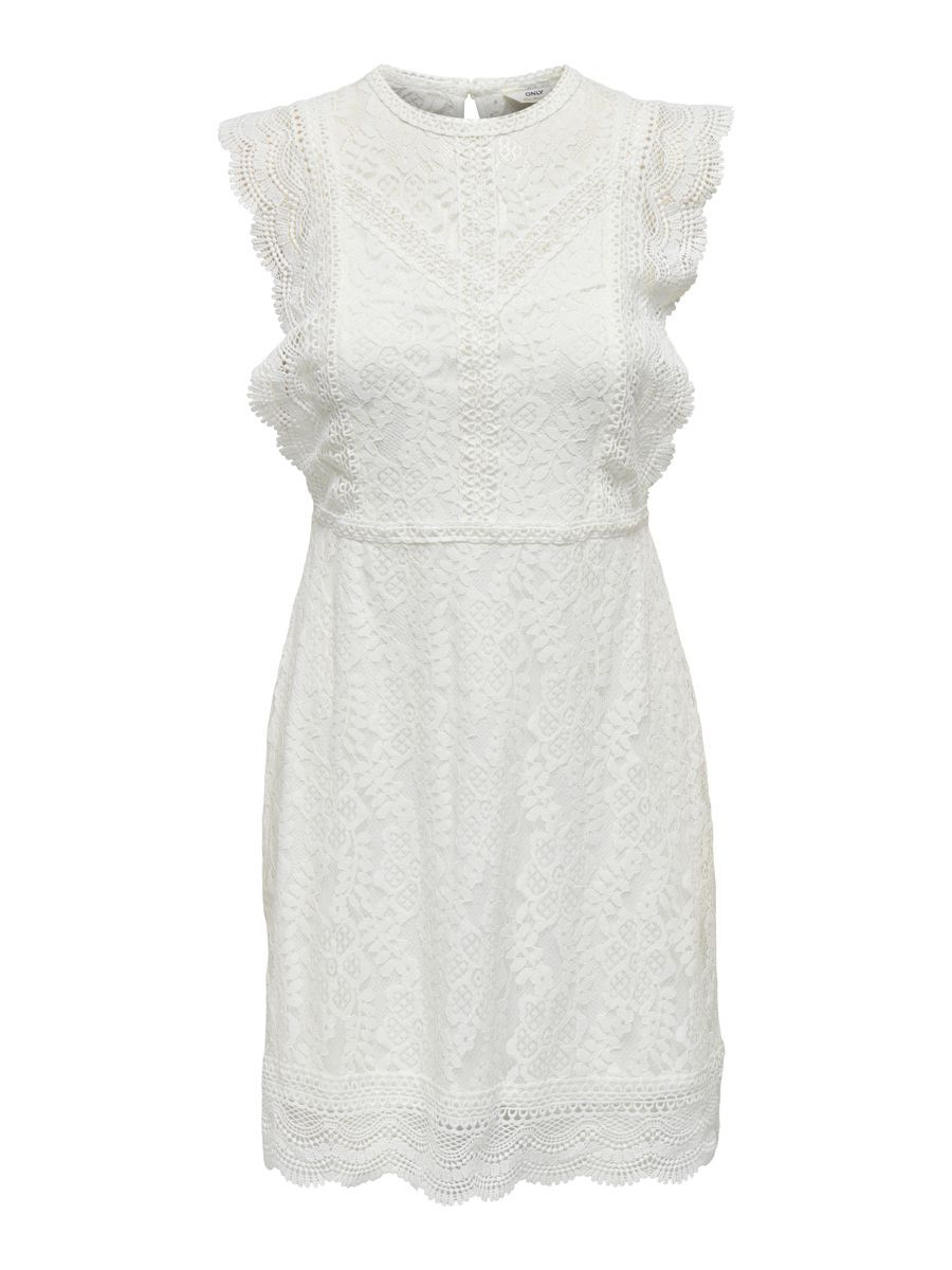 ONLY Spitzen- Kleid Damen White günstig online kaufen
