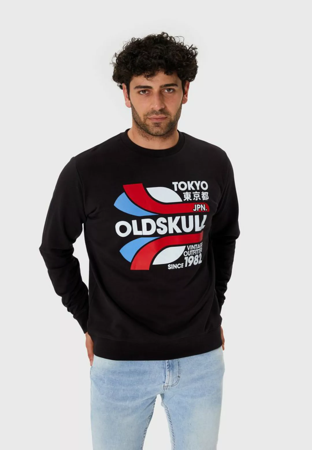 Oldskull Sweatshirt Retro Tokyopolis Vintage Logo Graphic günstig online kaufen