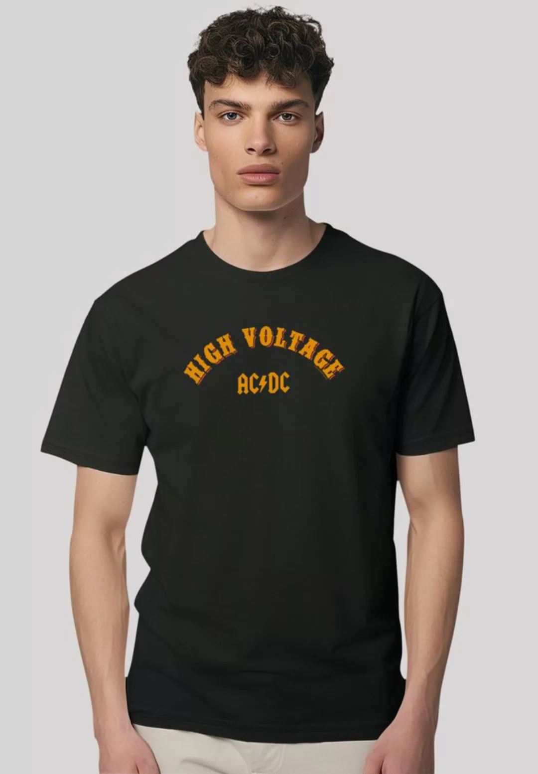 F4NT4STIC T-Shirt AC/DC Rock Musik Band High Voltage Collegiate Premium Qua günstig online kaufen