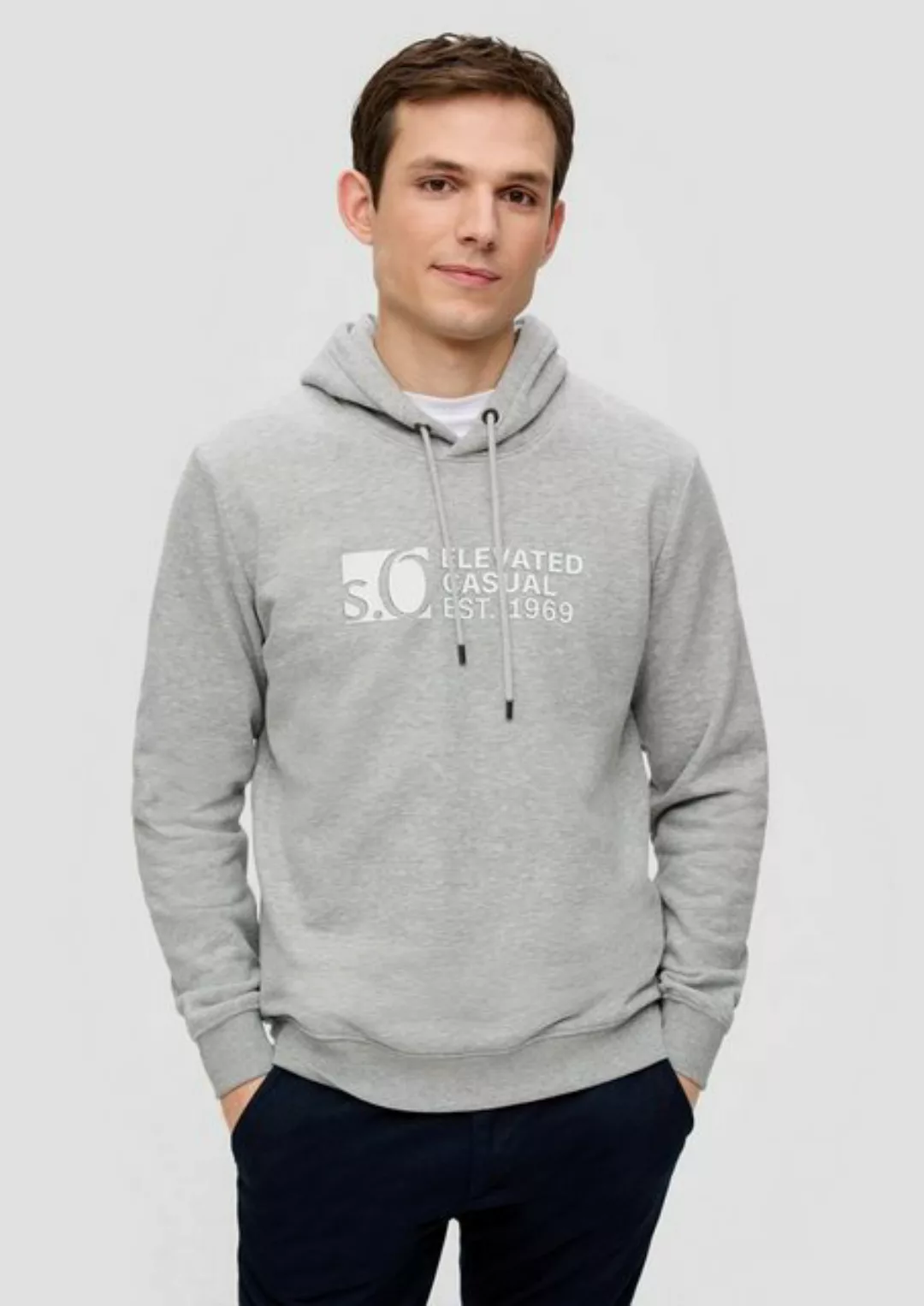 s.Oliver Sweatshirt Hoodie mit Logo-Print günstig online kaufen