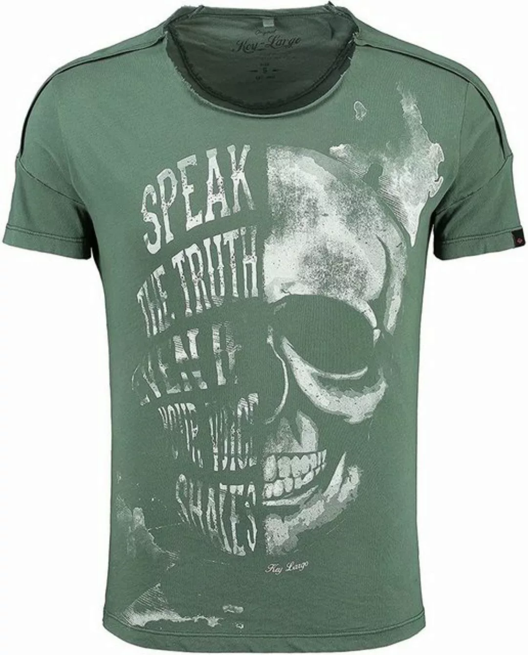 Key Largo T-Shirt T-Shirt Speaker Skull Totenkopf Print Motiv vintage Look günstig online kaufen
