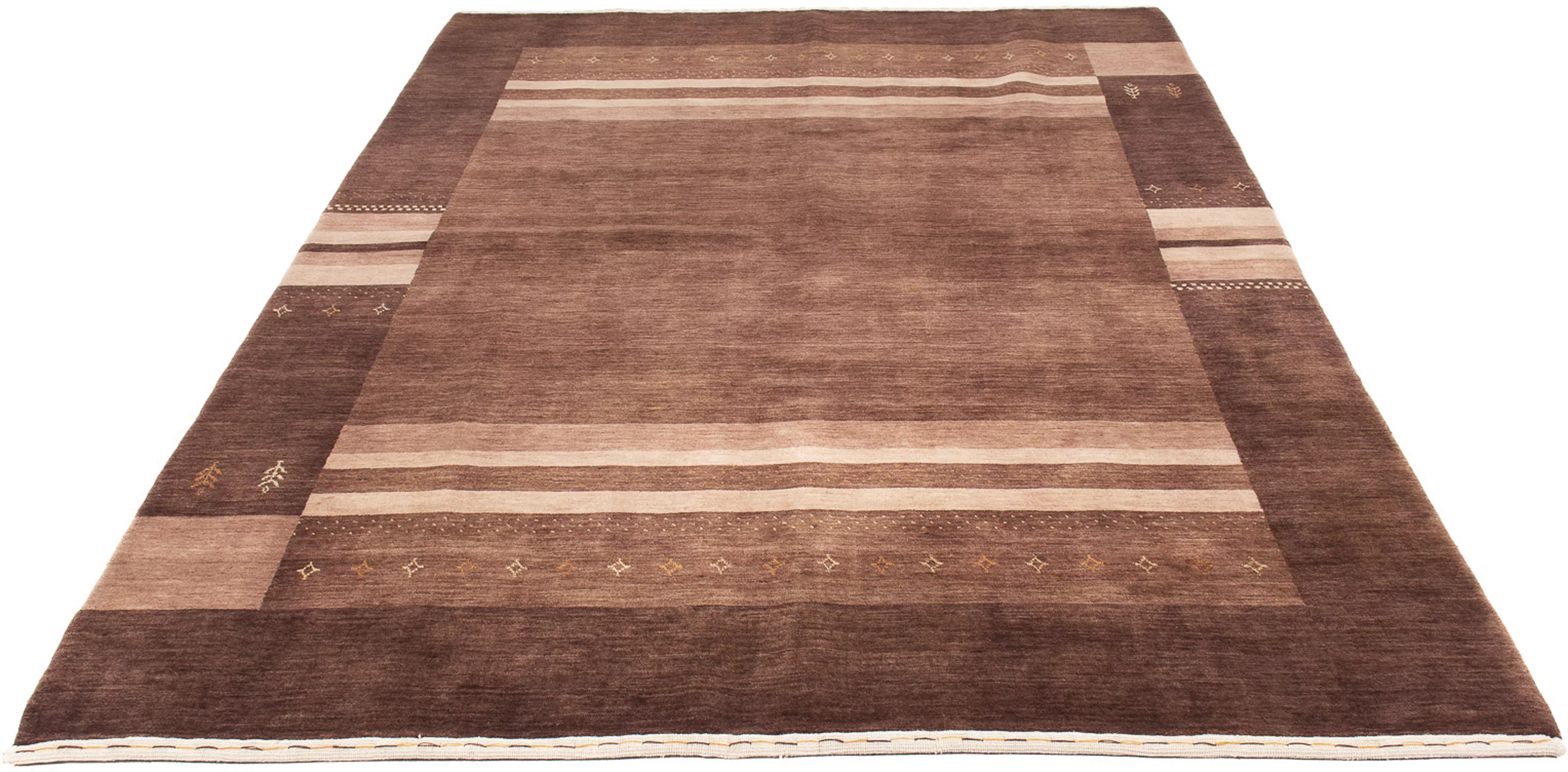 morgenland Wollteppich »Gabbeh - Loribaft Indus - 247 x 172 cm - braun«, re günstig online kaufen