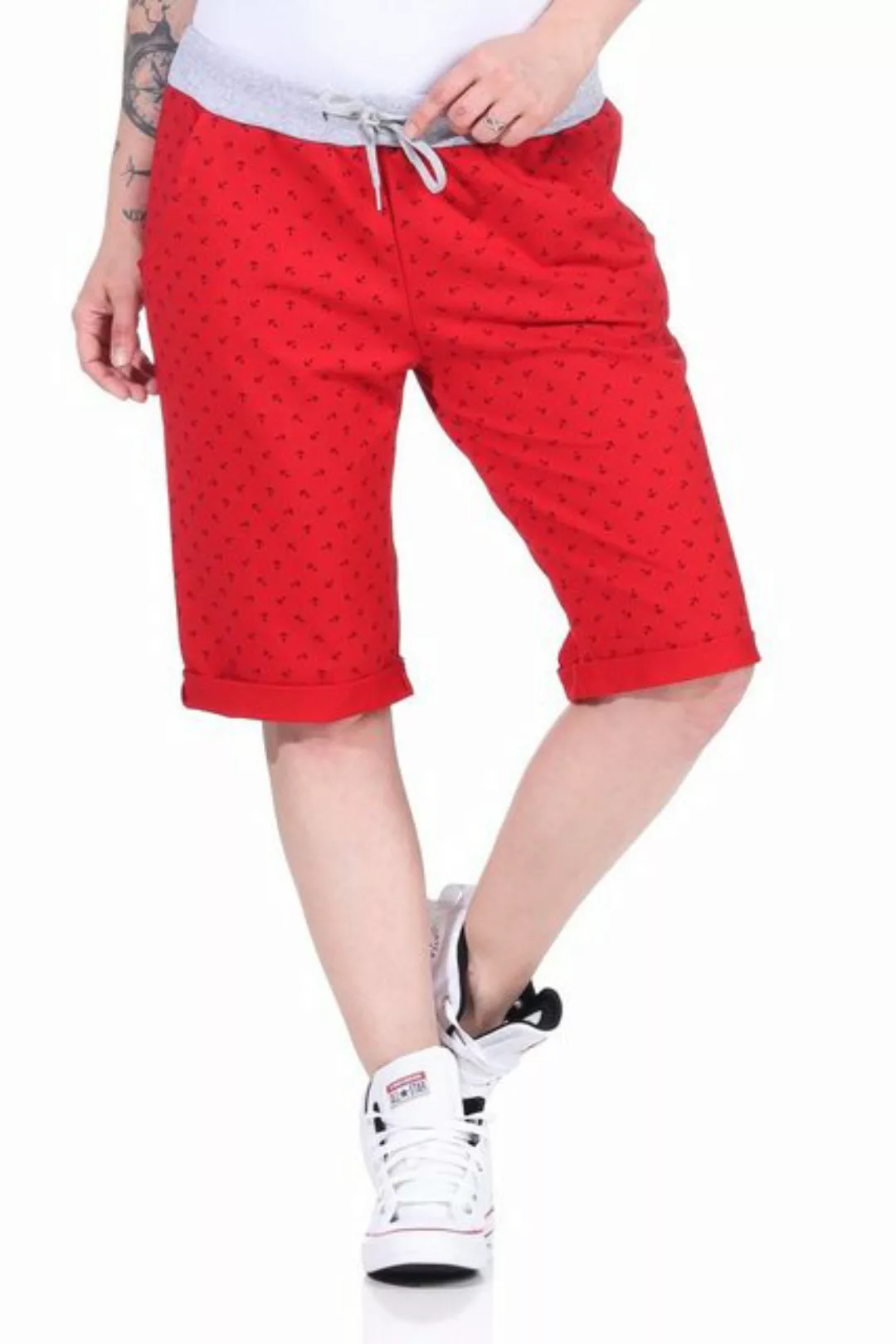 CLEO STYLE Bermudas Bermuda Anker 1818 Rot günstig online kaufen