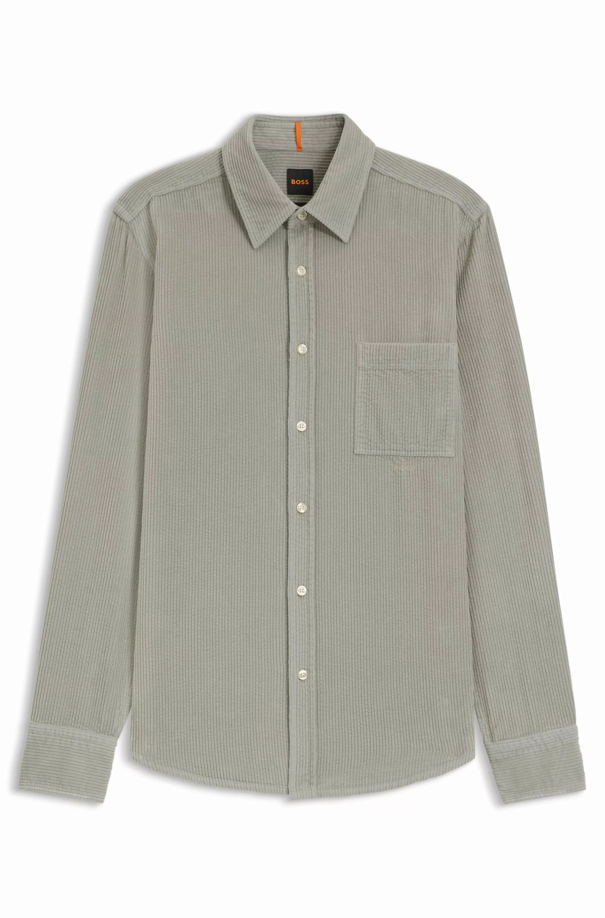 BOSS ORANGE Langarmhemd "Relegant", aus Cord, reuglar fit, Kentkragen günstig online kaufen