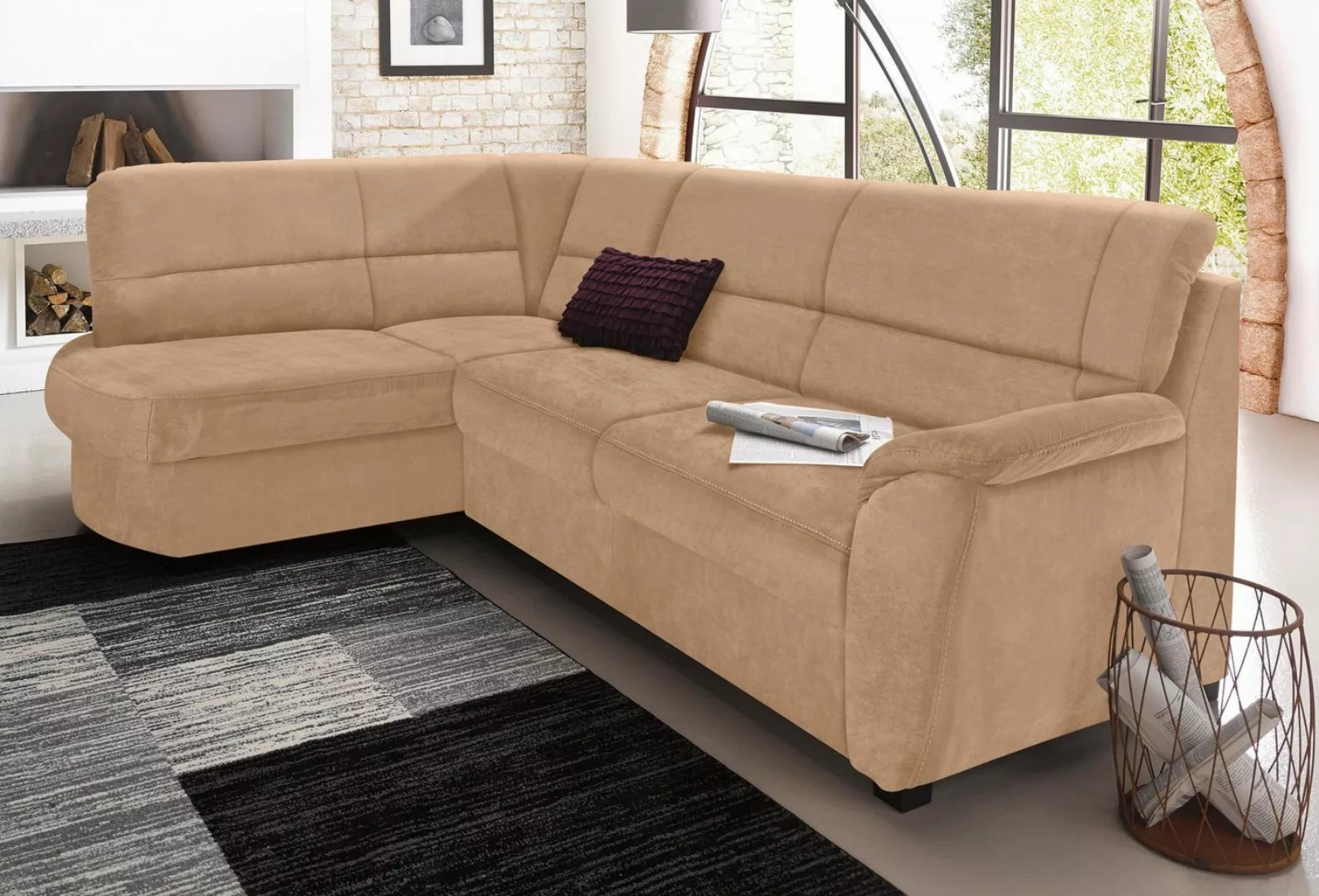 sit&more Ecksofa Pandora L-Form, wahlweise mit Bettfunktion und Bettkasten günstig online kaufen