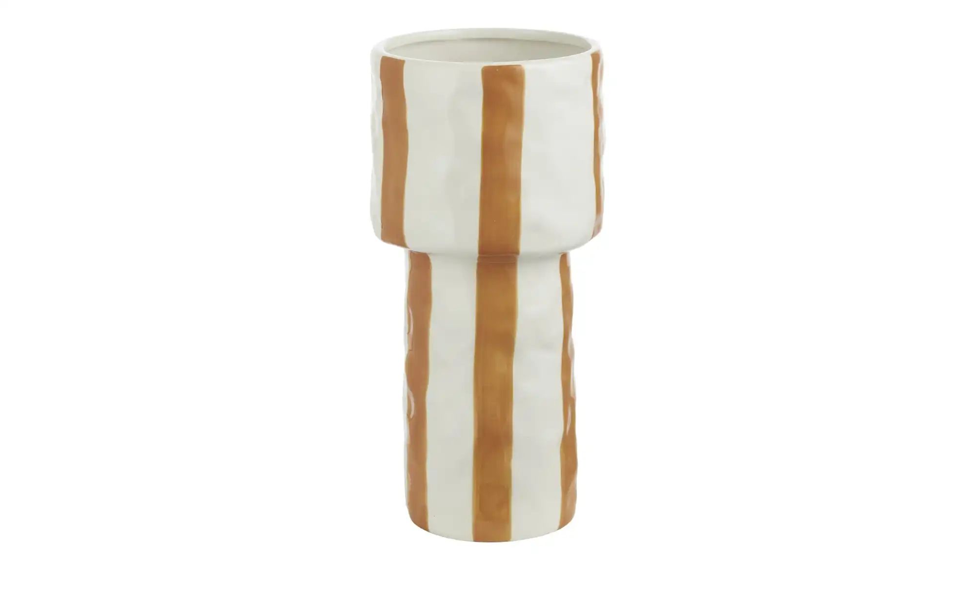 HOME STORY Vase ¦ orange ¦ Dolomite ¦ Maße (cm): H: 25  Ø: 12 Accessoires > günstig online kaufen